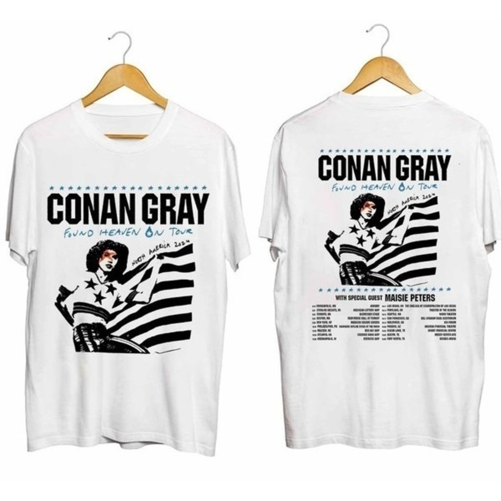 Conan Gray Found Heaven On Tour 2024 Shirt, Conan Gray 2 Sided